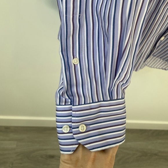 M&S Collection Regular Fit Striped Button Up - Picture 3 of 7
